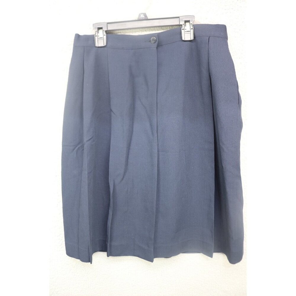 Giorgio Armani Italian Wrap Midi Skirt-Pockets-Size 48/14-Lined-Quiet Luxury